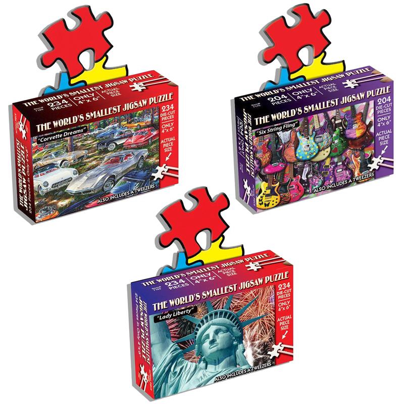 TDC Games World's Smallest Americana Puzzle Bundle - 3 mini